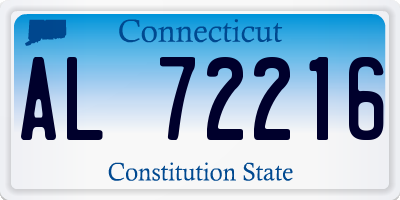 CT license plate AL72216