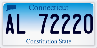 CT license plate AL72220