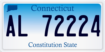 CT license plate AL72224