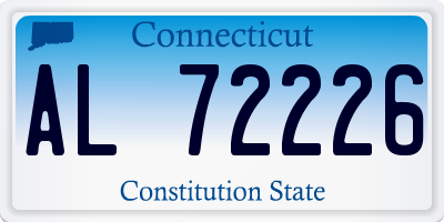 CT license plate AL72226