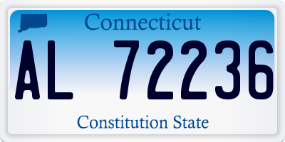 CT license plate AL72236