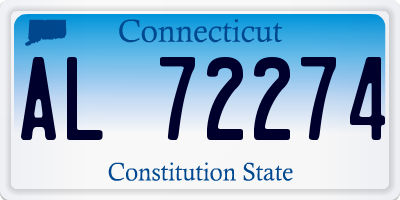CT license plate AL72274