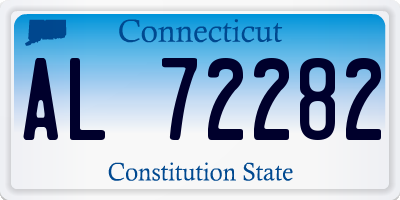 CT license plate AL72282