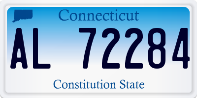 CT license plate AL72284
