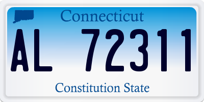 CT license plate AL72311