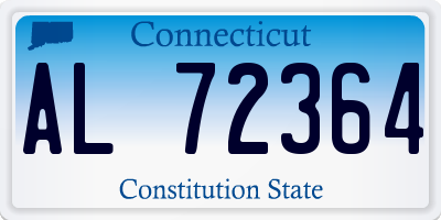 CT license plate AL72364