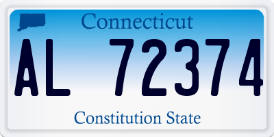 CT license plate AL72374