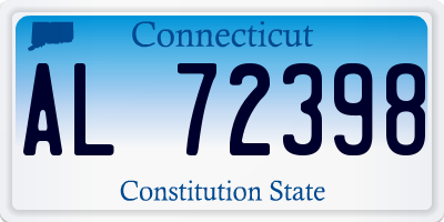 CT license plate AL72398