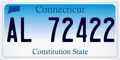 CT license plate AL72422