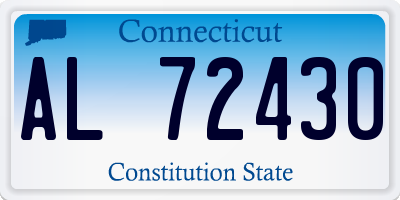 CT license plate AL72430
