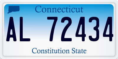 CT license plate AL72434
