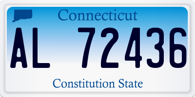 CT license plate AL72436
