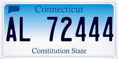 CT license plate AL72444