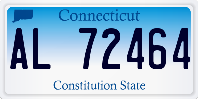 CT license plate AL72464