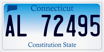CT license plate AL72495