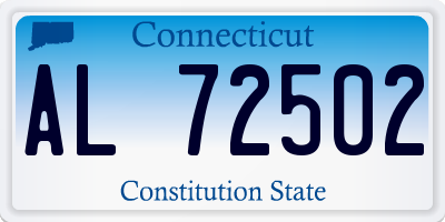 CT license plate AL72502
