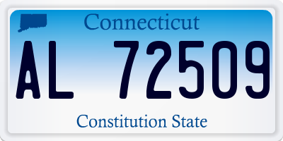 CT license plate AL72509