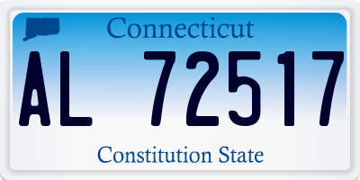 CT license plate AL72517