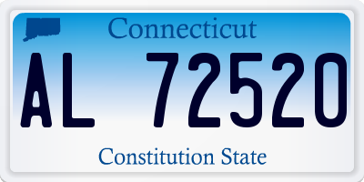 CT license plate AL72520