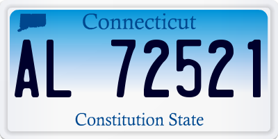 CT license plate AL72521