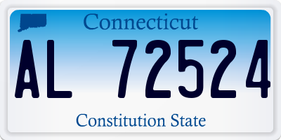 CT license plate AL72524