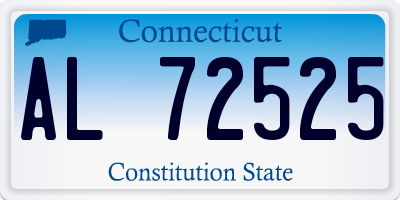 CT license plate AL72525