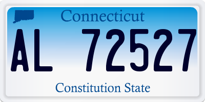 CT license plate AL72527