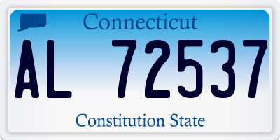 CT license plate AL72537
