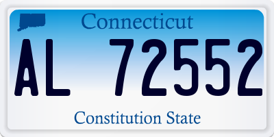 CT license plate AL72552