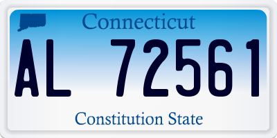 CT license plate AL72561