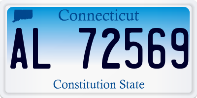 CT license plate AL72569