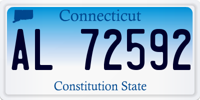 CT license plate AL72592