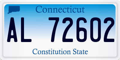 CT license plate AL72602