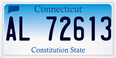 CT license plate AL72613