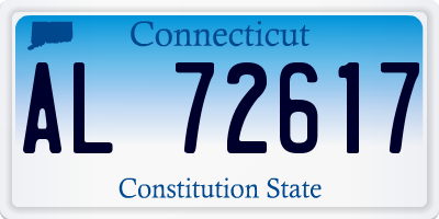 CT license plate AL72617