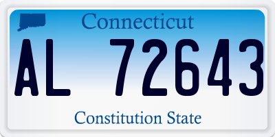 CT license plate AL72643