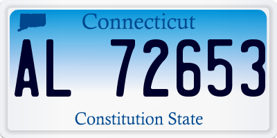 CT license plate AL72653