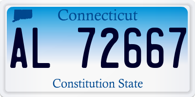 CT license plate AL72667