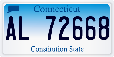 CT license plate AL72668