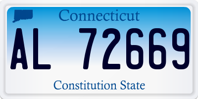 CT license plate AL72669