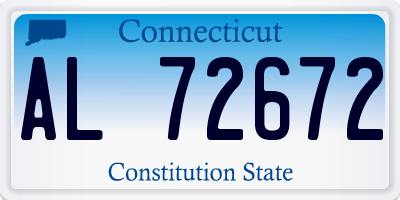 CT license plate AL72672