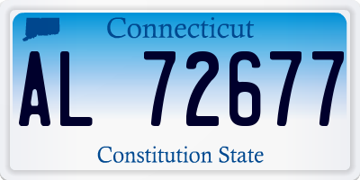 CT license plate AL72677