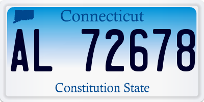 CT license plate AL72678