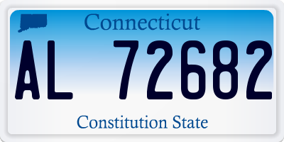 CT license plate AL72682