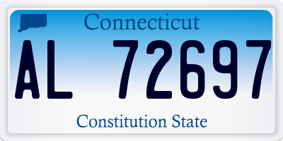 CT license plate AL72697
