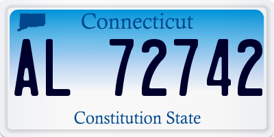 CT license plate AL72742