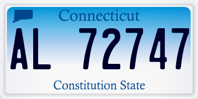 CT license plate AL72747