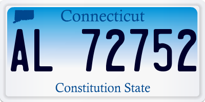 CT license plate AL72752