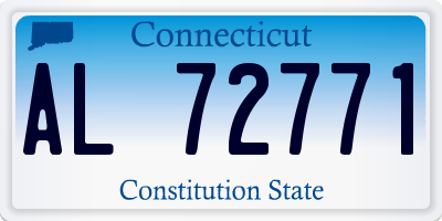 CT license plate AL72771