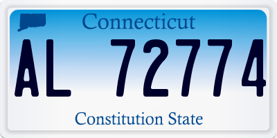CT license plate AL72774
